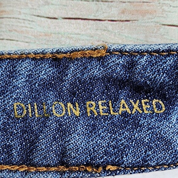 Michael Kors Womens Dillon Relaxed Fit Patchwork Distressed Blue Denim Jeans Siz - Picture 5 of 15